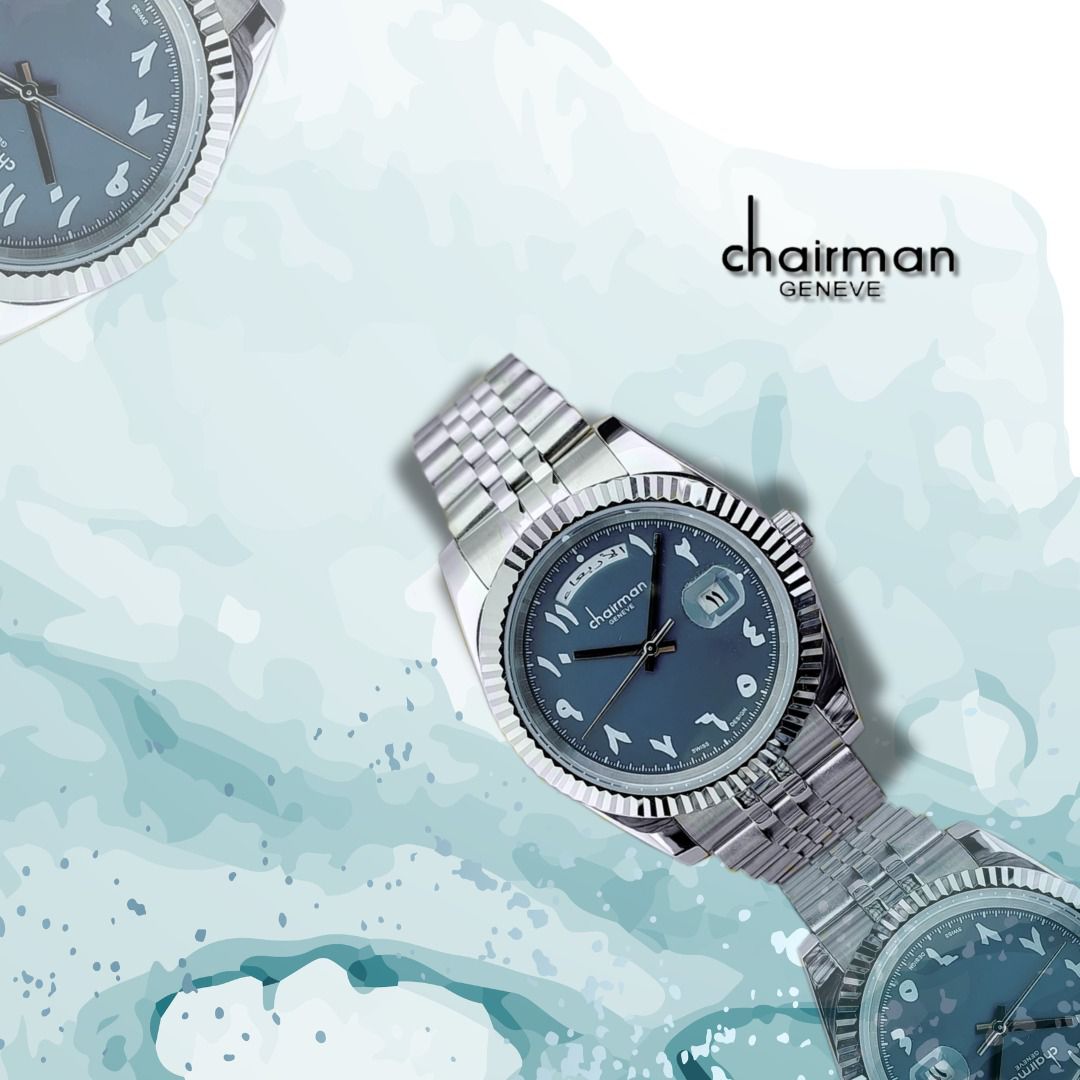 Arabic Dial Mens Gift Watch Denim Blue Dial