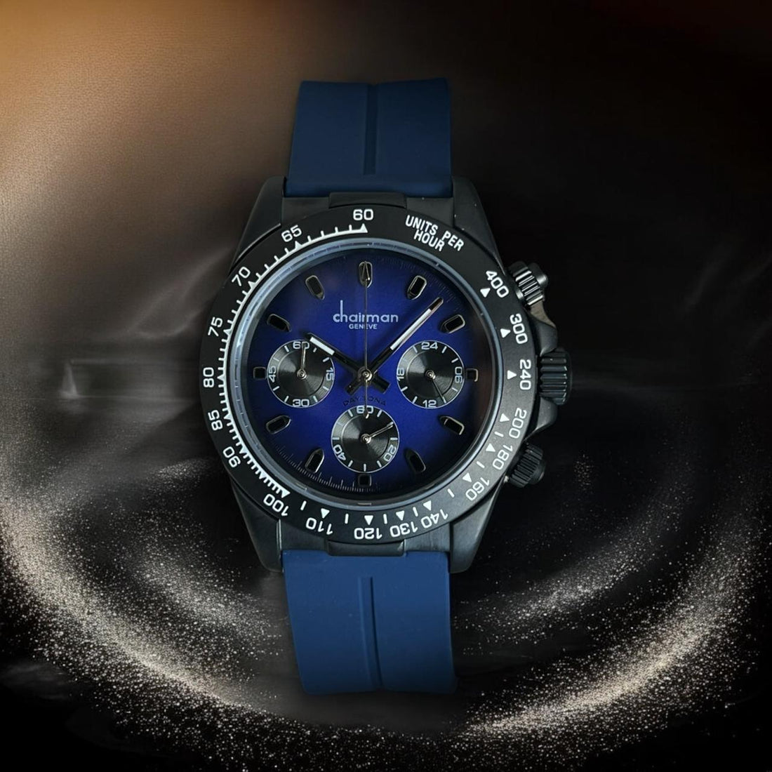 Chairman Geneve Blue Dial Blue Strap Unisex Watch