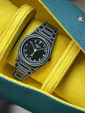 Swiss Design Arabic Black And White Dial Chairman Geneve Gents Watch