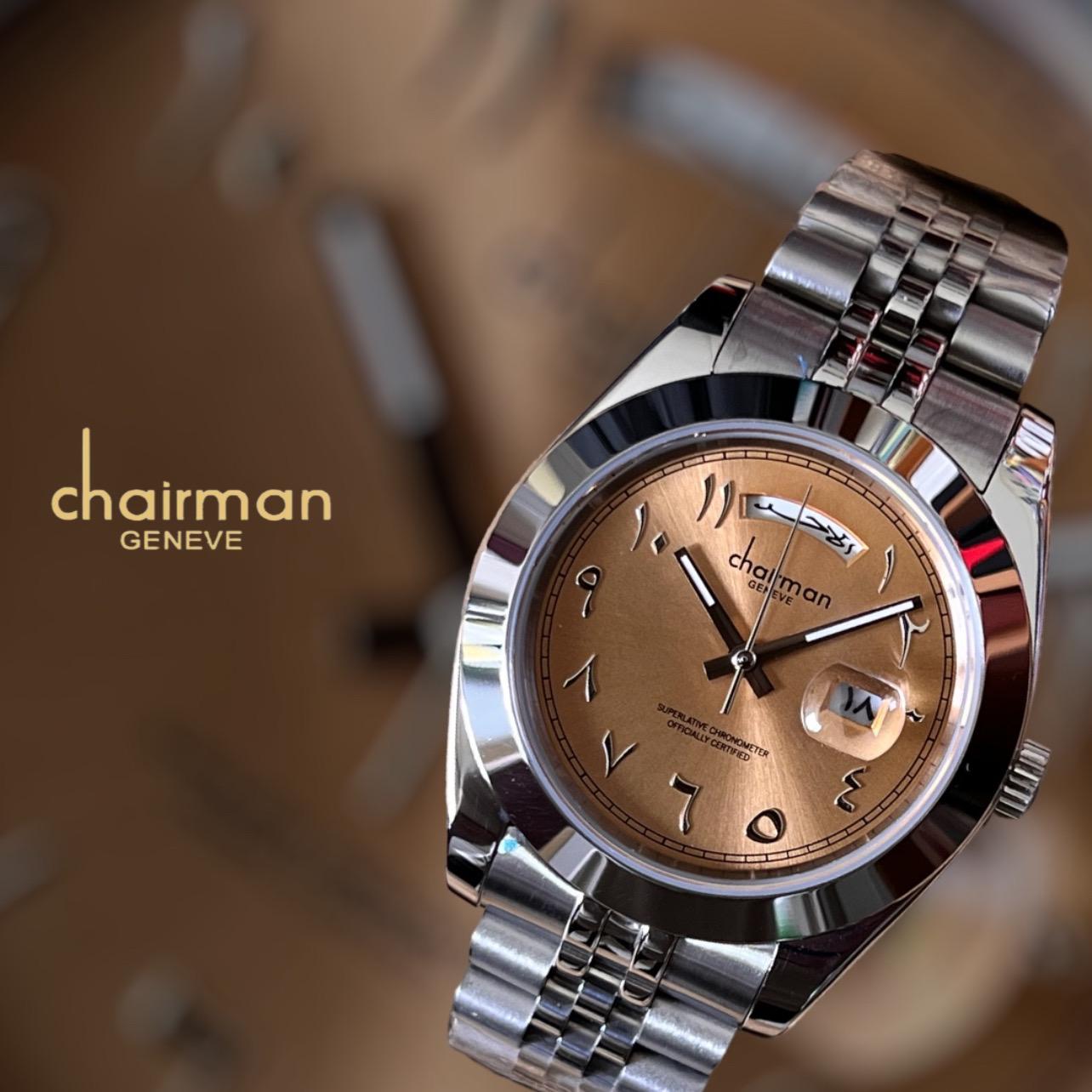 腕時計 Arabic luxury watch Men's watch in black with Arabic numerals - أصل الفخامة للساعات