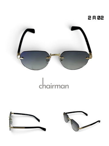 Chairman Black Frame Black Unisex Luxury Sunglass