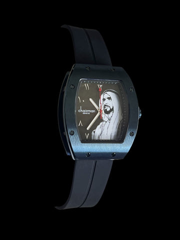 Chairman Geneve Arabic UAE Sheik Black Gents Watch