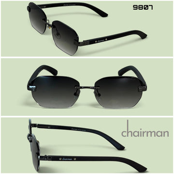 Chairman Luxury Black Unisex Sunglass