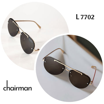 Chairman Luxury l7702 Golden Frame Brown Sunglass