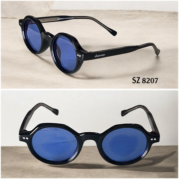 Chairman Luxury SZ8207 Black Frame Blue Unisex Sunglass