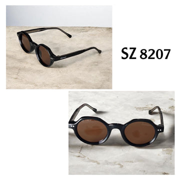 Chairman Luxury SZ8207 Black Frame Brown Sunglass