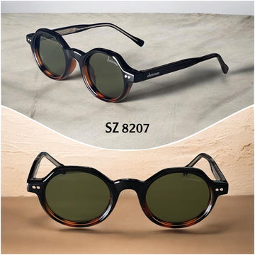 Chairman Luxury SZ8207 Black Frame Green Sunglass