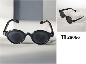 Chairman Luxury TR28066 Black Unisex Sunglass