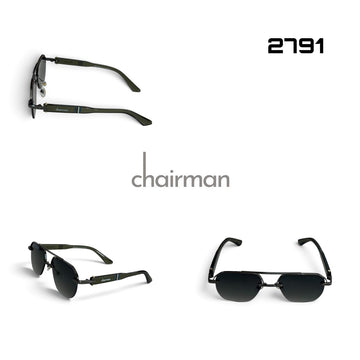 Chairman Luxury Unisex Black Sunglass