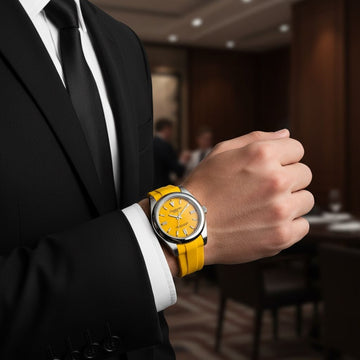 Superlative Chronometer Chairman Geneve Yellow Gents Watch